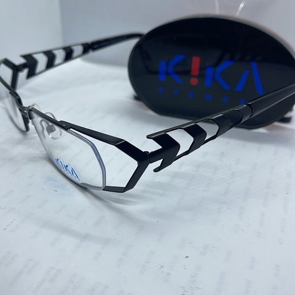 Brand New Mens Eyeglass Frame by Kika Eyewear Vintage style KE206 Brown - Picture 9 of 11